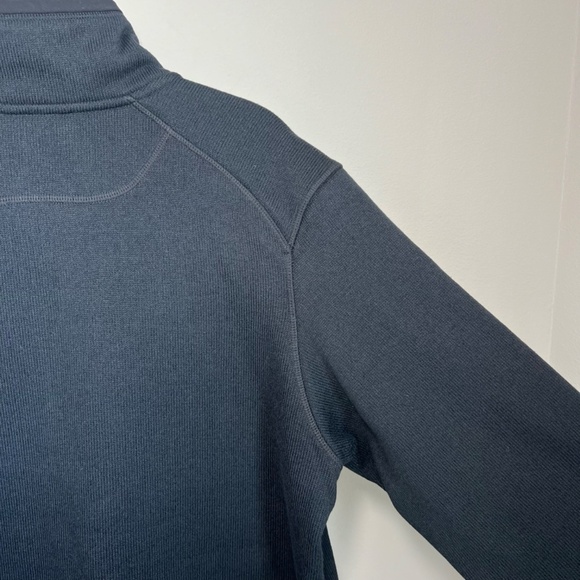 Merrell Mens Sweater Weather Full Zip Jacket Black Pockets Fleece Cozy Sz Medium - Picture 11 of 13